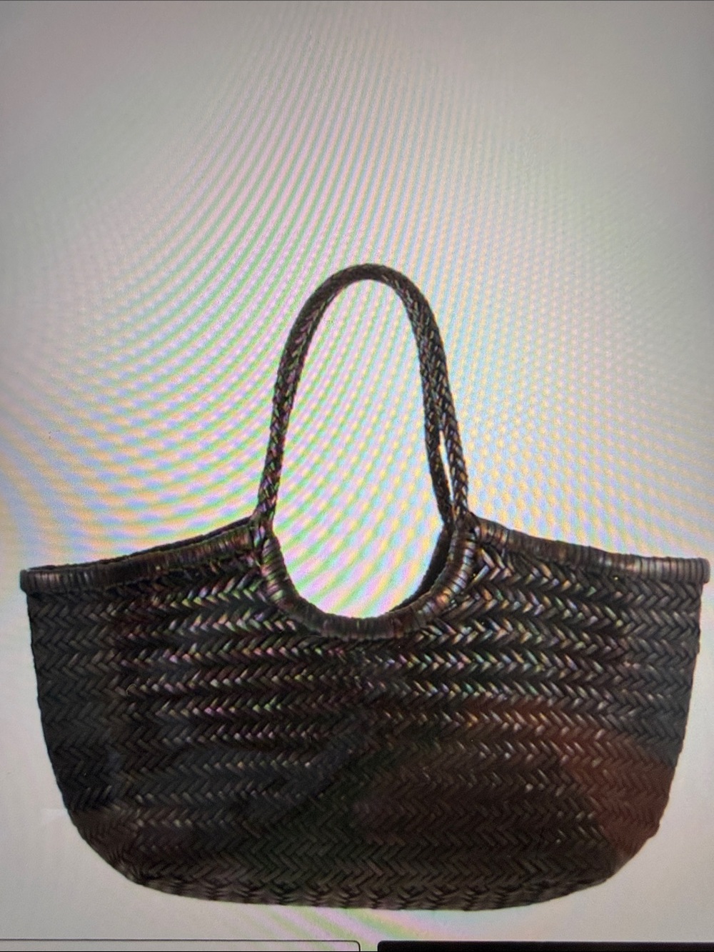 Dragon Diffusion 8822 Black Woven Tote